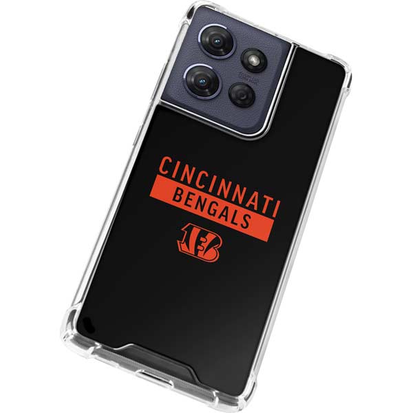 NFL Cincinnati Bengals Black Performance Series Moto G Play 5G (2025) Clear Case