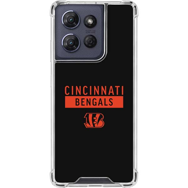 NFL Cincinnati Bengals Black Performance Series Moto G Stylus 5G (2025) Clear Case