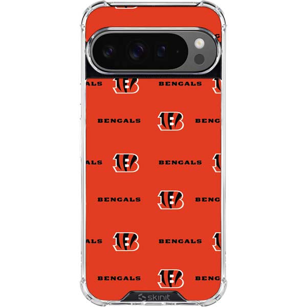 NFL Cincinnati Bengals Blitz Series Google Pixel 10 Pro XL Clear Case