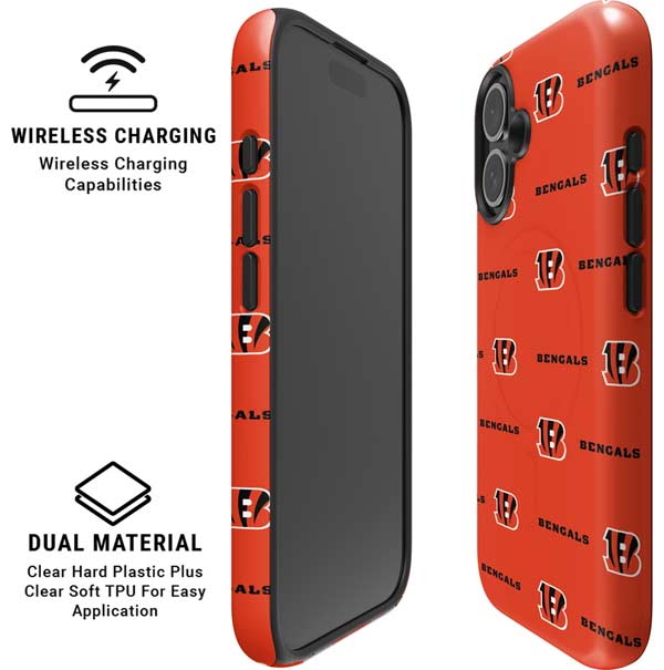 NFL Cincinnati Bengals Blitz Series iPhone 16 Magsafe Impact Case