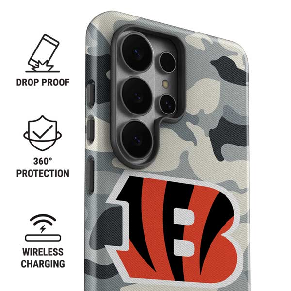 NFL Cincinnati Bengals Camo Galaxy S26 Ultra Impact Case