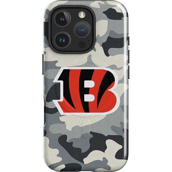 NFL Cincinnati Bengals Camo iPhone 16 Pro Max Magsafe Impact Case