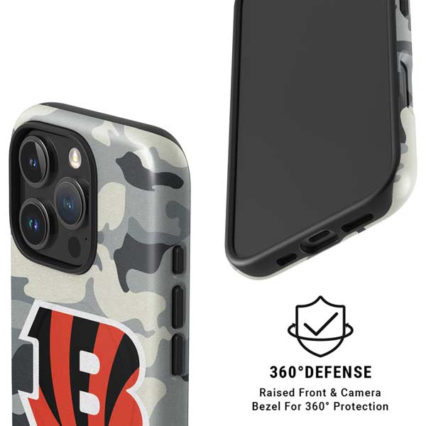 NFL Cincinnati Bengals Camo iPhone 16 Pro Max Magsafe Impact Case