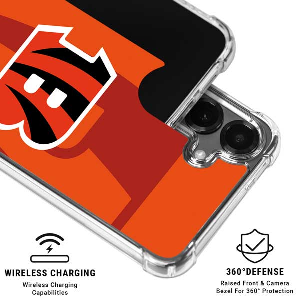 NFL Cincinnati Bengals Double Vision Galaxy S26 Clear Case