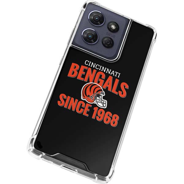 NFL Cincinnati Bengals Helmet Moto G Stylus 5G (2025) Clear Case