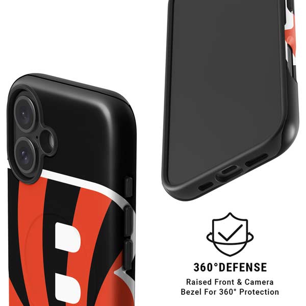 NFL Cincinnati Bengals Large Logo iPhone 16 Plus Magsafe Impact Case
