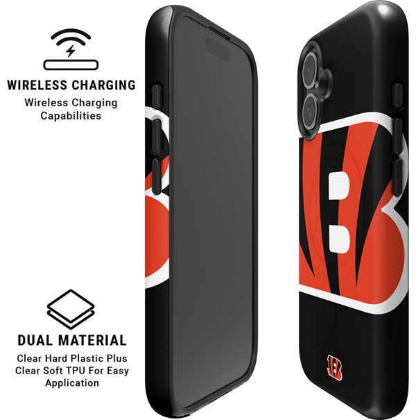 NFL Cincinnati Bengals Large Logo iPhone 16 Plus Magsafe Impact Case