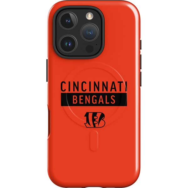 NFL Cincinnati Bengals Orange Performance Series iPhone 16 Pro Magsafe Impact Case