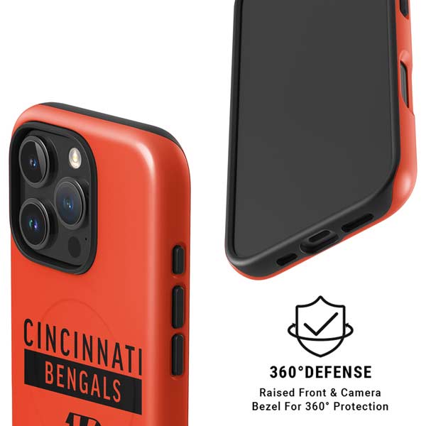 NFL Cincinnati Bengals Orange Performance Series iPhone 16 Pro Magsafe Impact Case