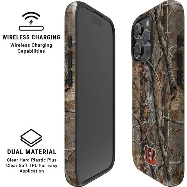 NFL Cincinnati Bengals Realtree AP Camo iPhone 16 Pro Magsafe Impact Case
