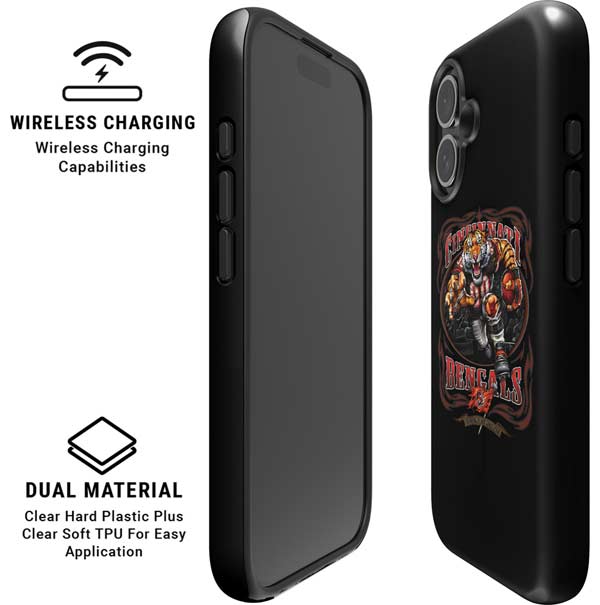 Liquid Blue NFL Cincinnati Bengals Running Back iPhone 16 Magsafe Impact Case