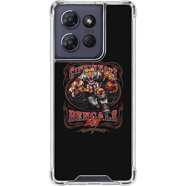 Liquid Blue NFL Cincinnati Bengals Running Back Moto G 5G (2025) Clear Case