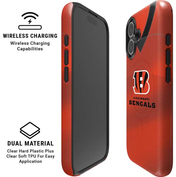 NFL Cincinnati Bengals Team Jersey iPhone 16 Magsafe Impact Case