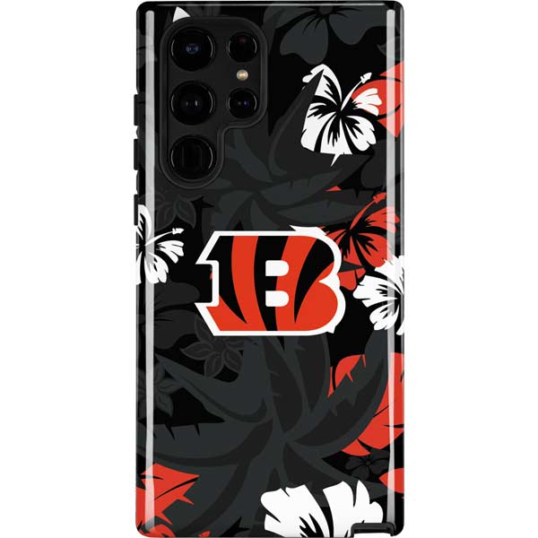 NFL Cincinnati Bengals Tropical Print Galaxy Cases