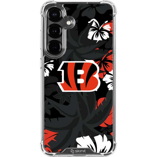 NFL Cincinnati Bengals Tropical Print Galaxy S26 Plus Clear Case