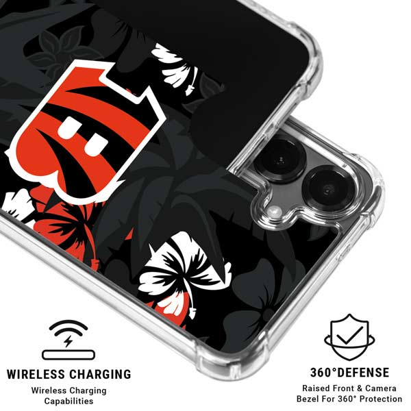 NFL Cincinnati Bengals Tropical Print Galaxy S26 Plus Clear Case