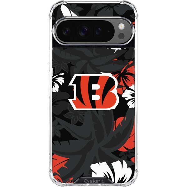 NFL Cincinnati Bengals Tropical Print Google Pixel 10 Pro XL Clear Case