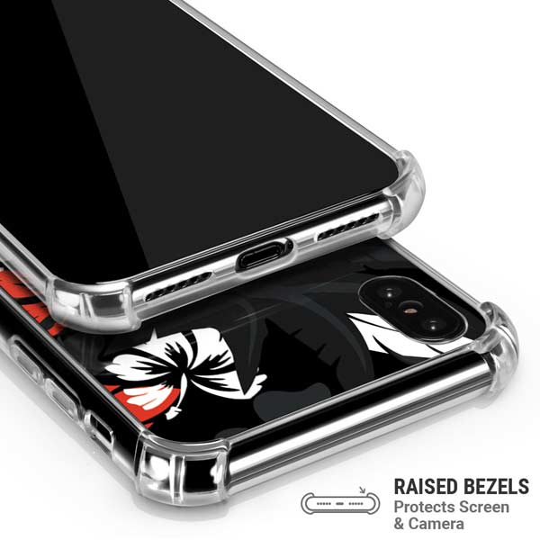NFL Cincinnati Bengals Tropical Print iPhone X/XS Clear Case