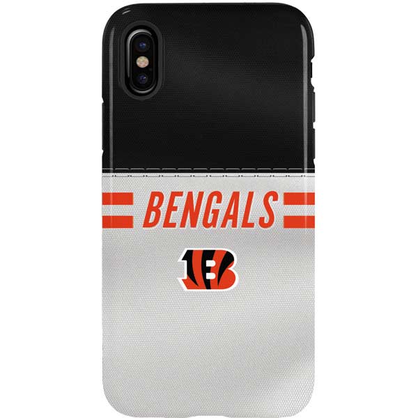 NFL Cincinnati Bengals White Striped iPhone XS Pro Case