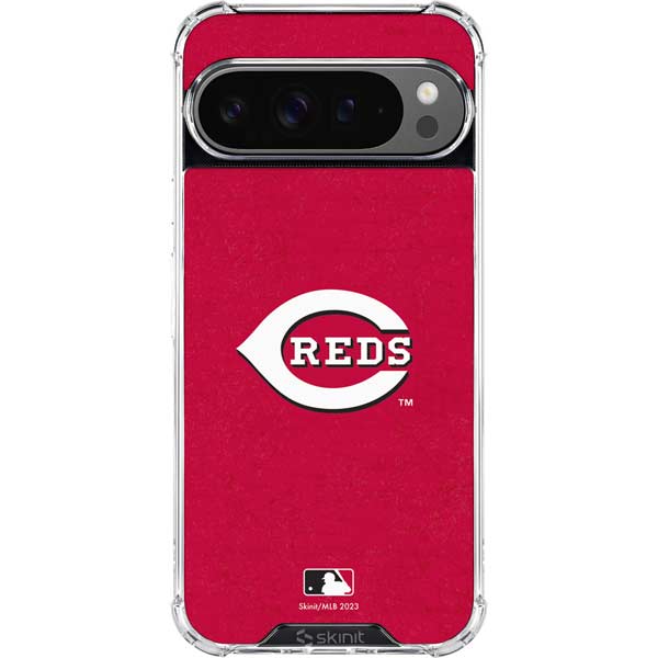MLB Cincinnati Reds - Solid Distressed Google Pixel 10 Pro Clear Case