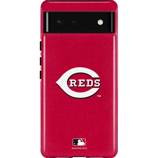 MLB Cincinnati Reds - Solid Distressed Pixel Cases