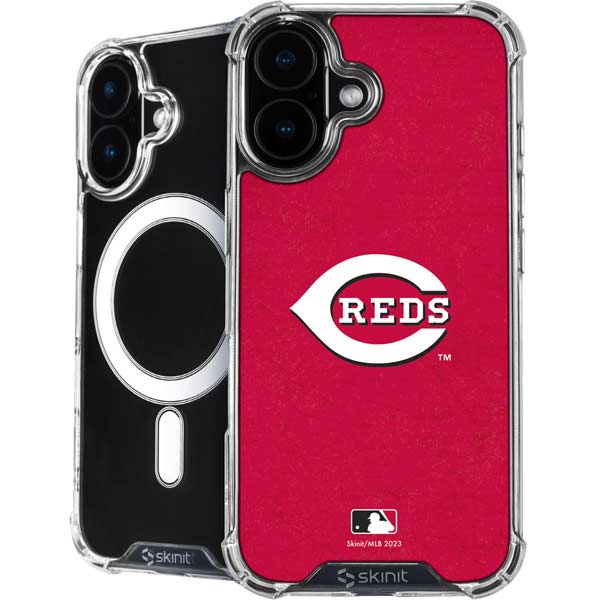 MLB Cincinnati Reds - Solid Distressed iPhone 17 MagSafe Case