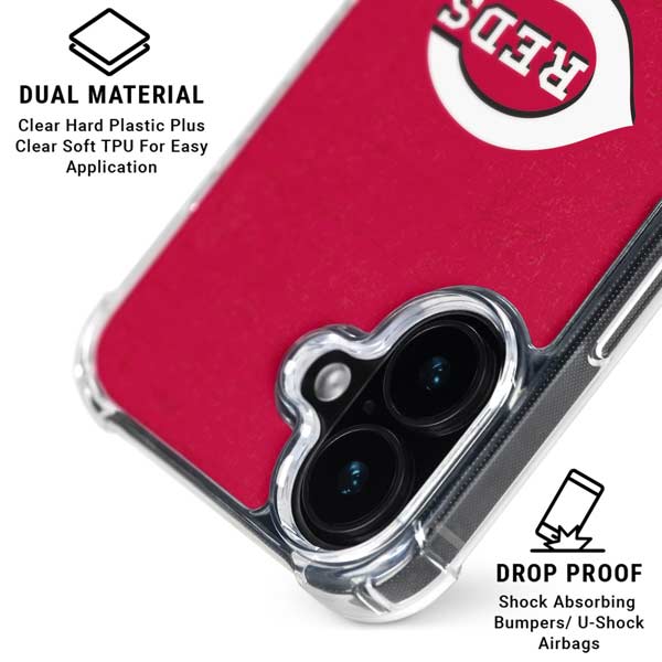 MLB Cincinnati Reds - Solid Distressed iPhone 17 MagSafe Case