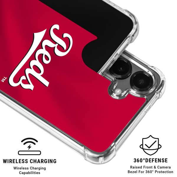 MLB Cincinnati Reds Alternate/Away Jersey Galaxy S26 Plus Clear Case