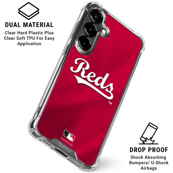 MLB Cincinnati Reds Alternate/Away Jersey Galaxy S26 Plus Clear Case