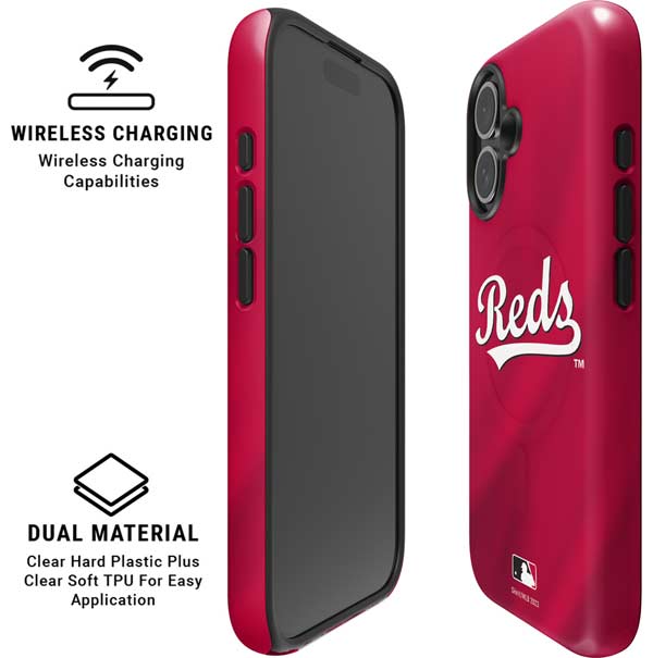 MLB Cincinnati Reds Alternate/Away Jersey iPhone 16 Magsafe Impact Case