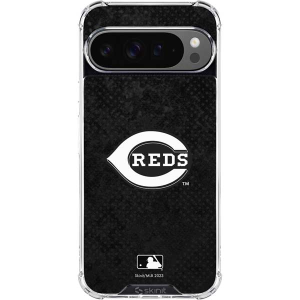 MLB Cincinnati Reds Dark Wash Google Pixel 10 Pro Clear Case