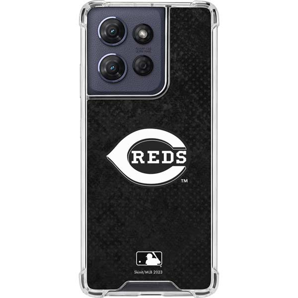 MLB Cincinnati Reds Dark Wash Moto G Stylus 5G (2025) Clear Case