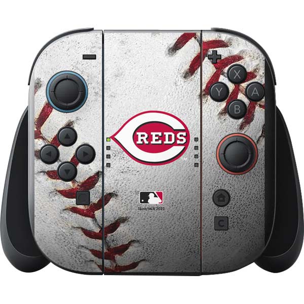 MLB Cincinnati Reds Game Ball Nintendo Switch 2 (2025) with Joy-Con Skin
