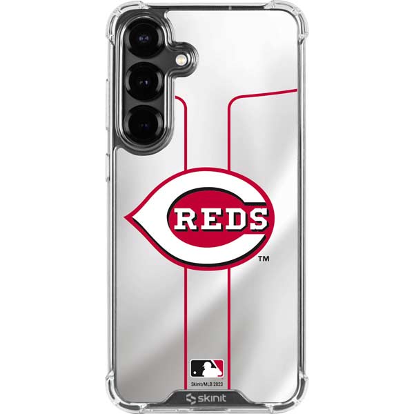 MLB Cincinnati Reds Home Jersey Galaxy S26 Clear Case