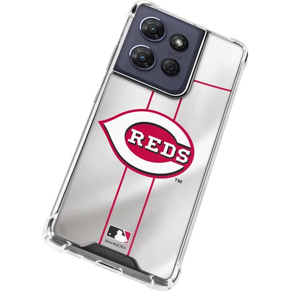 MLB Cincinnati Reds Home Jersey Moto G Power 5G (2025) Clear Case