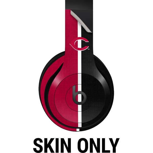 MLB Cincinnati Reds Split Beats Studio Pro Wireless Headphones Skin