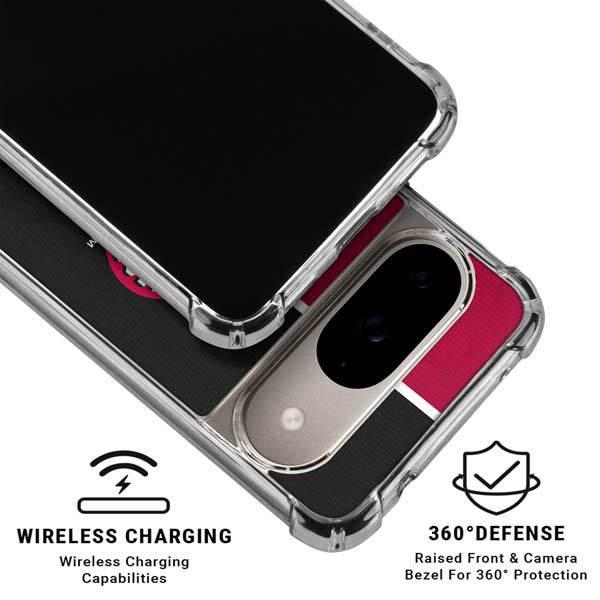 MLB Cincinnati Reds Split Google Pixel 10 Clear Case