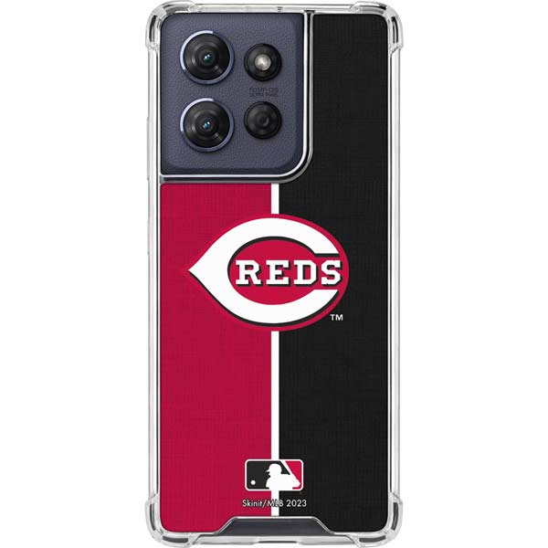 MLB Cincinnati Reds Split Moto G 5G (2025) Clear Case