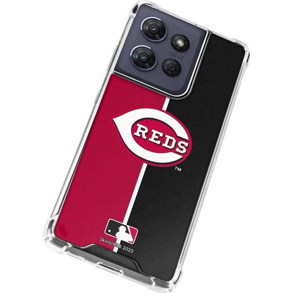 MLB Cincinnati Reds Split Moto G 5G (2025) Clear Case