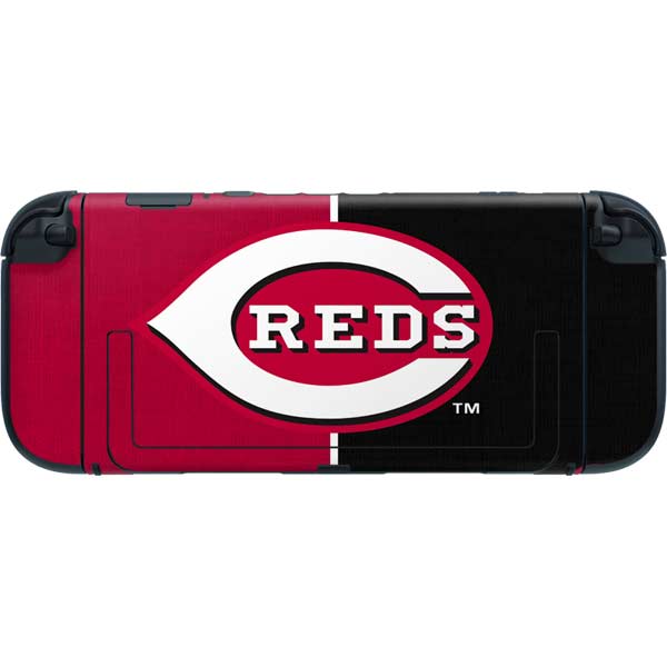 MLB Cincinnati Reds Split Nintendo Switch 2 (2025) with Joy-Con Skin