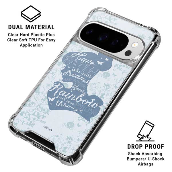 Disney Cinderella Faith In Your Dreams Silhouette Google Pixel 10 Pro Clear Case