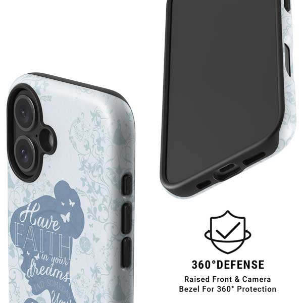 Disney Cinderella Faith In Your Dreams Silhouette iPhone 16 Plus Magsafe Impact Case
