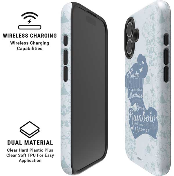 Disney Cinderella Faith In Your Dreams Silhouette iPhone 16 Plus Magsafe Impact Case