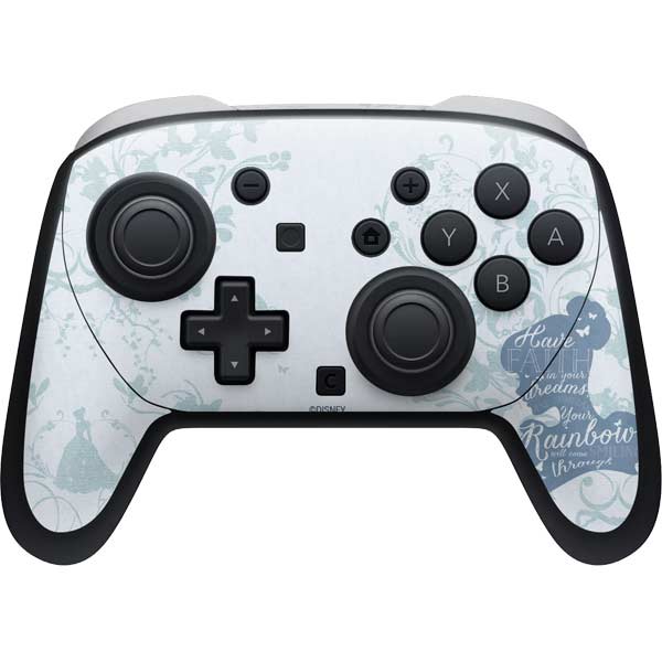 Disney Cinderella Faith In Your Dreams Silhouette Nintendo Switch 2 (2025) Pro Controller Skin