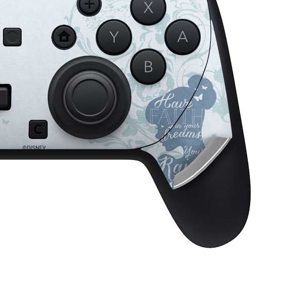 Disney Cinderella Faith In Your Dreams Silhouette Nintendo Switch 2 (2025) Pro Controller Skin