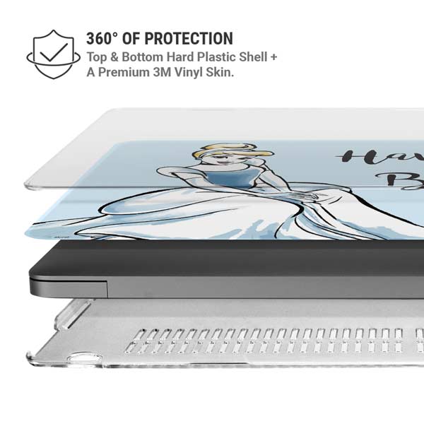 Disney Princess Cinderella Have Courage and Be Kind Art MacBook Pro 14in (2021-24) Case plus Skin