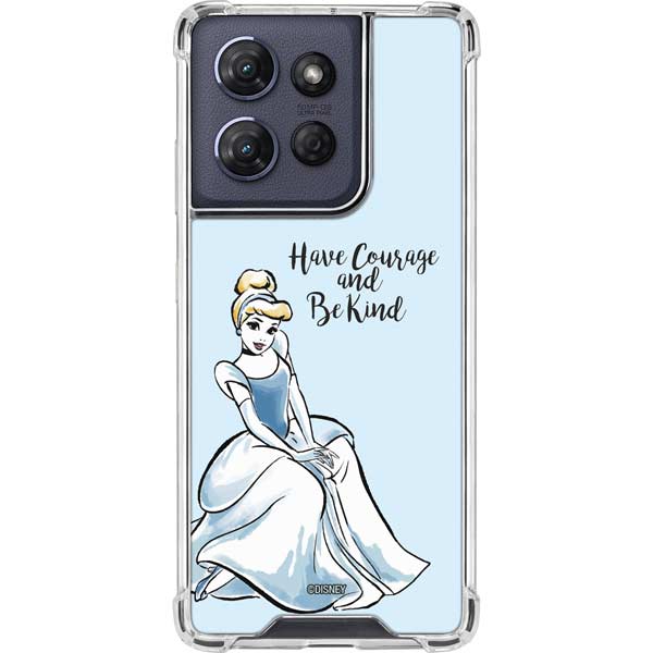 Disney Princess Cinderella Have Courage and Be Kind Art Moto G Play 5G (2025) Clear Case