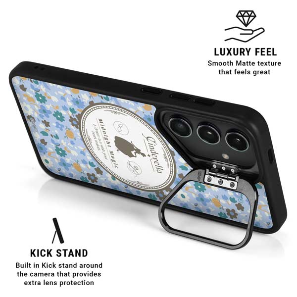 Disney Cinderella Midnight Magic Silhouette Galaxy S26 Ultra Kickstand Case