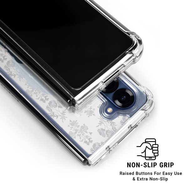 Disney Cinderella Miracles Take Time Silhouette Galaxy Z Fold7 Clear Case