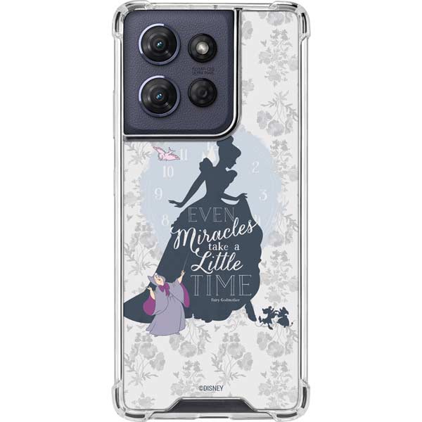 Disney Cinderella Miracles Take Time Silhouette Moto G Power 5G (2025) Clear Case